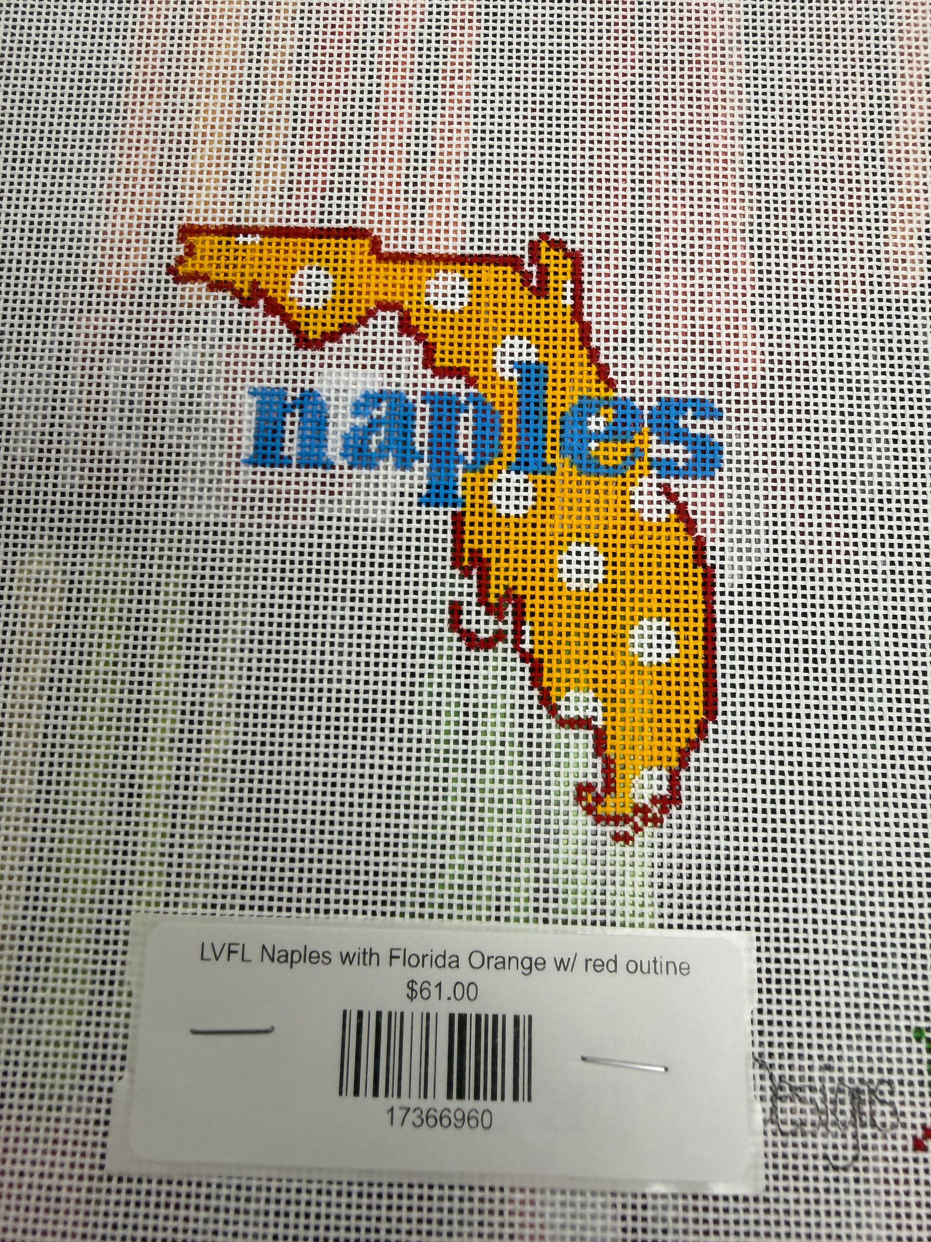 LVFL Naples with Florida Yellow w/ Red outline