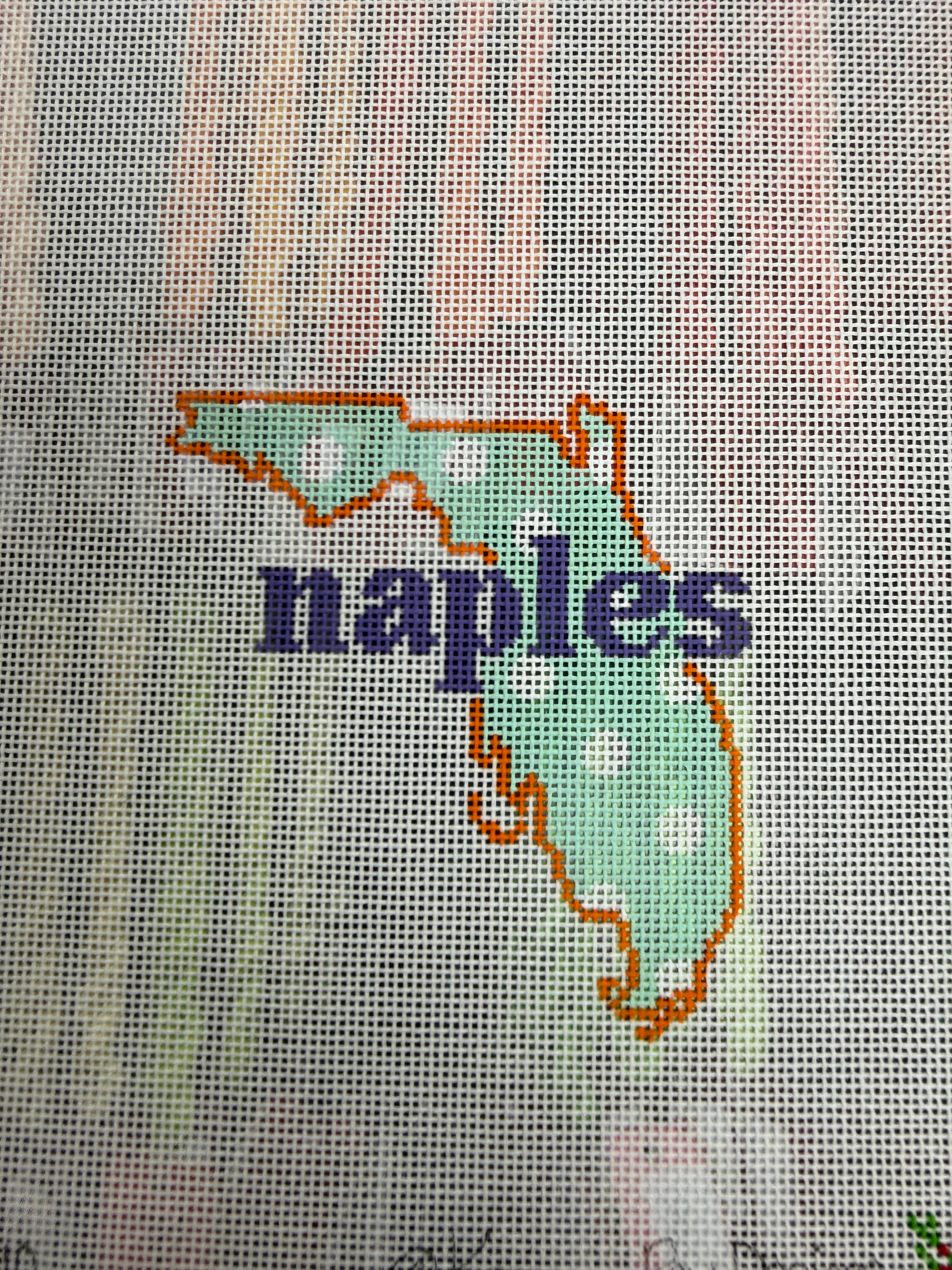 LVFL Naples with Florida Teal w/ Orange outline