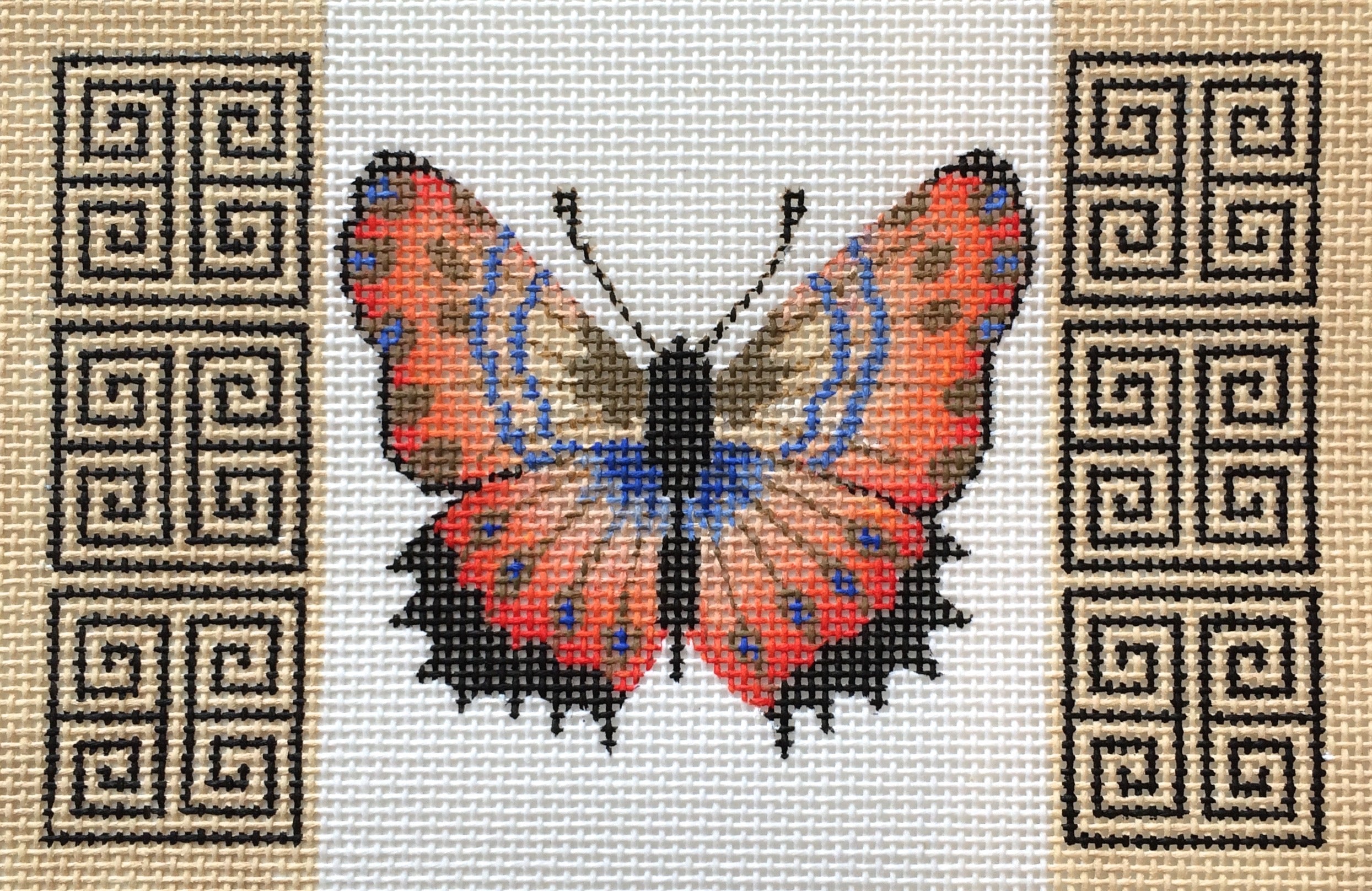 NH-117 Butterfly Greek Key