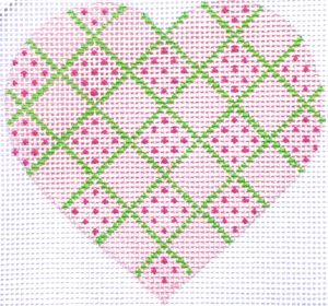 HB-151 Heart - Pink Diamond with stitchguide