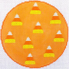 HB-509 Candy Corn Coaster/Ornament with stitchguide