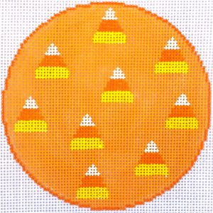 HB-509 Candy Corn Coaster/Ornament with stitchguide