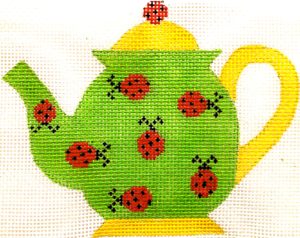 HB-302 Teapot - Ladybugs with stitchguide
