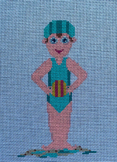 DD2338 Big Kid Girl at the Beach
