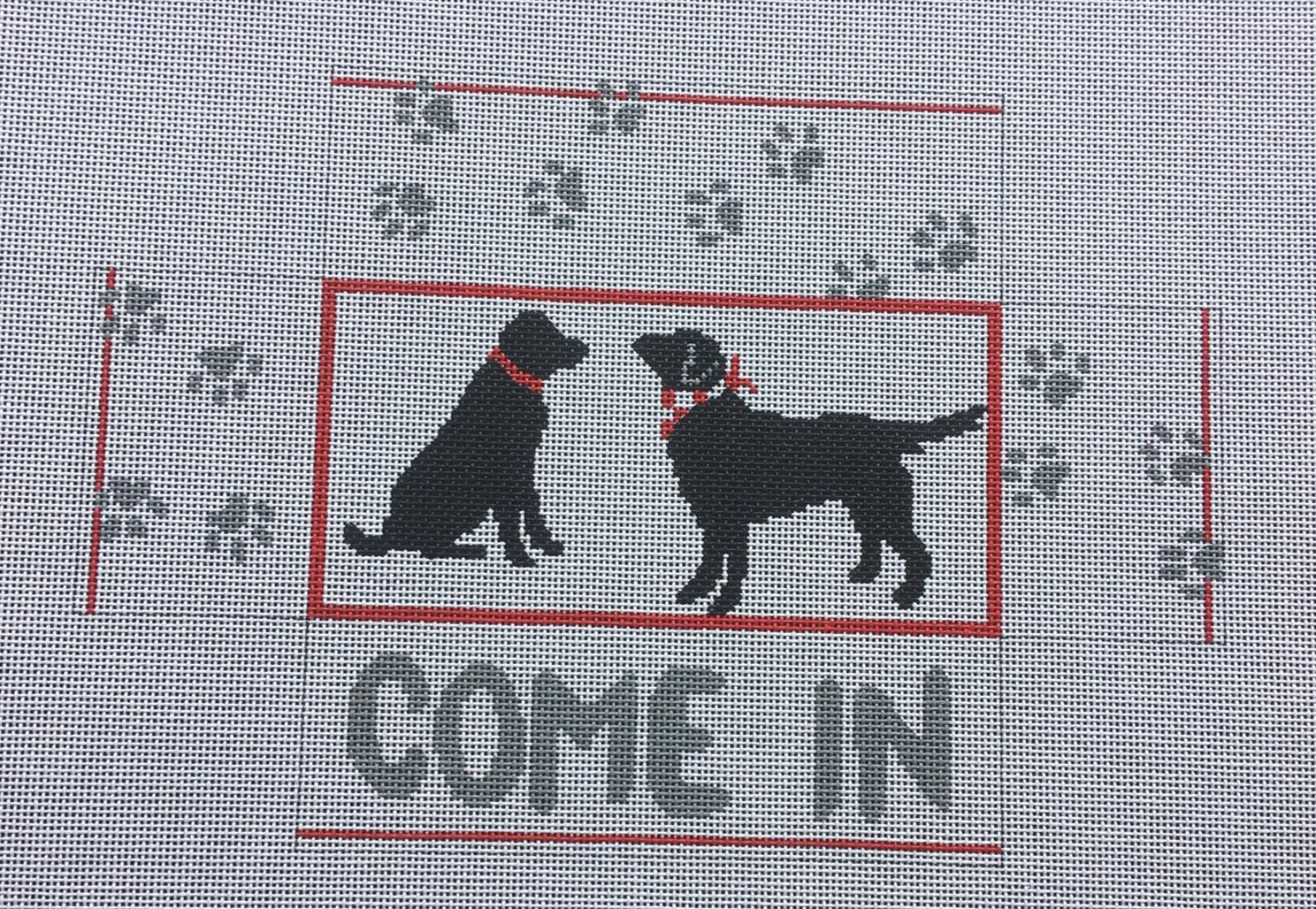 LM-BC01 Black Lab "Come In" Brick Cover