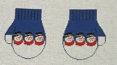 CO602B Snowman Mittens - Blue