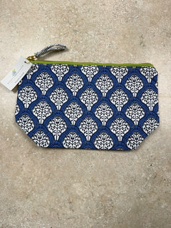 Canvas Pouch- Medium Fifer Blue