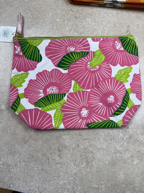 Canvas Pouch- Large Poppy Papaver