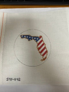 SW-092 State of Florida Christmas Ornament