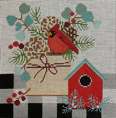 AL-051 Buffalo Check Cardinal - 13 mesh