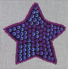JTS-44 Purple Star Ornament