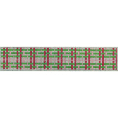 KKF03A pink and green plaid - key fob 8.125 x 1.5