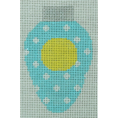 KKLB02 Easter Lightbulb Light Blue with White Dots 2.25 x 3.5
