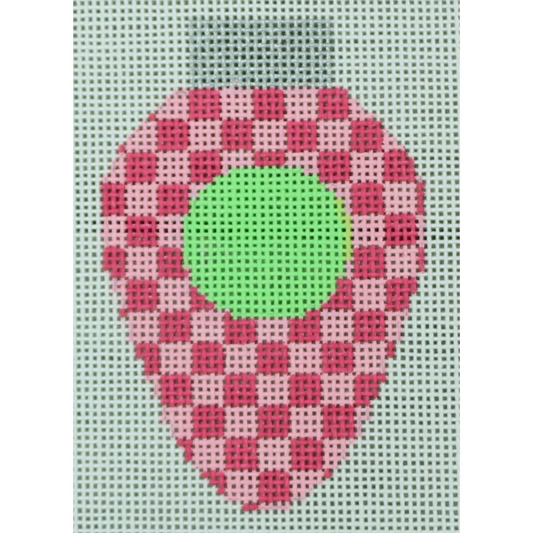 KKLB03 Easter Lightbulb w/Pink check 2.25 x 3.5