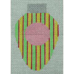 KKLB04 Green/Pink/Yellow Striped Lightbulb 2.25 x 3.5