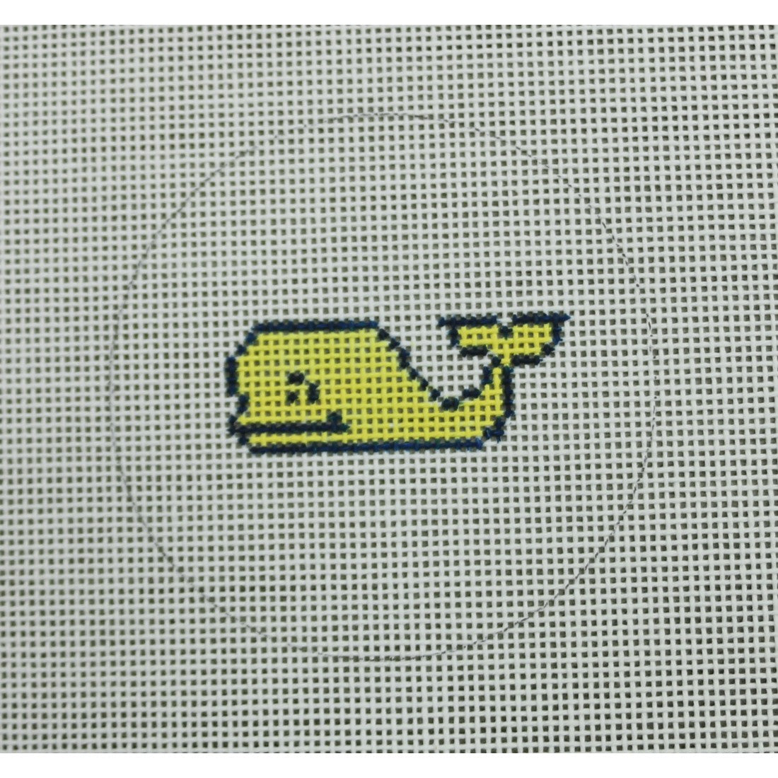 KKMO104 Yellow Whale Mini Round 3" Round
