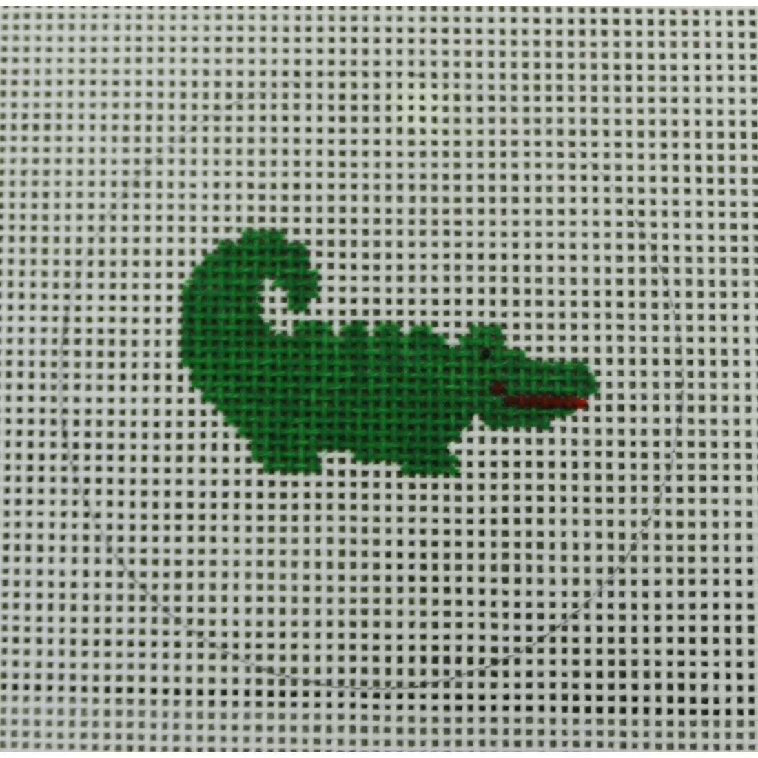 KKMO109 Alligator Mini Ornament 3" Round