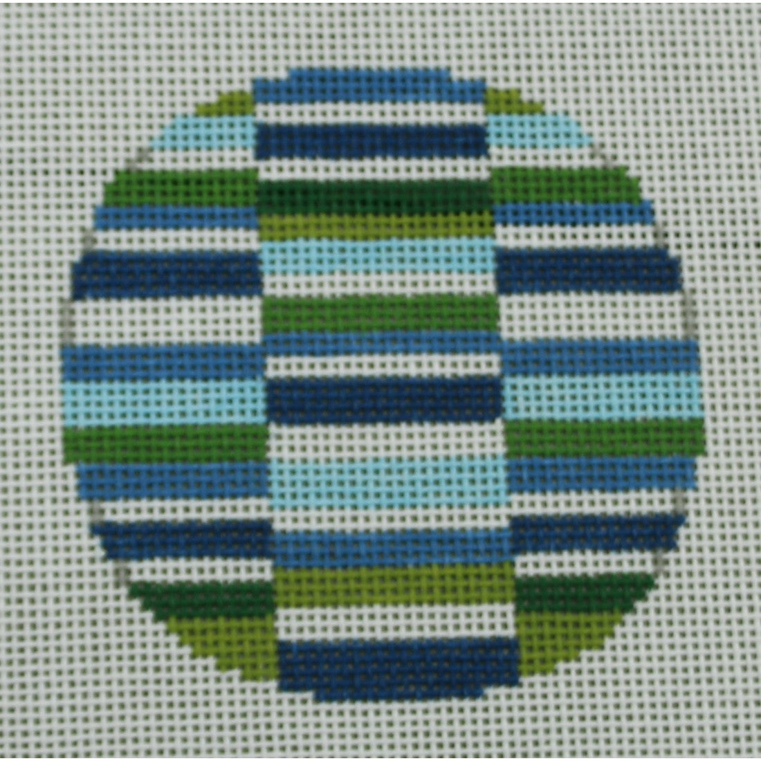 KKMO115 cool colors block ornament 3" Round