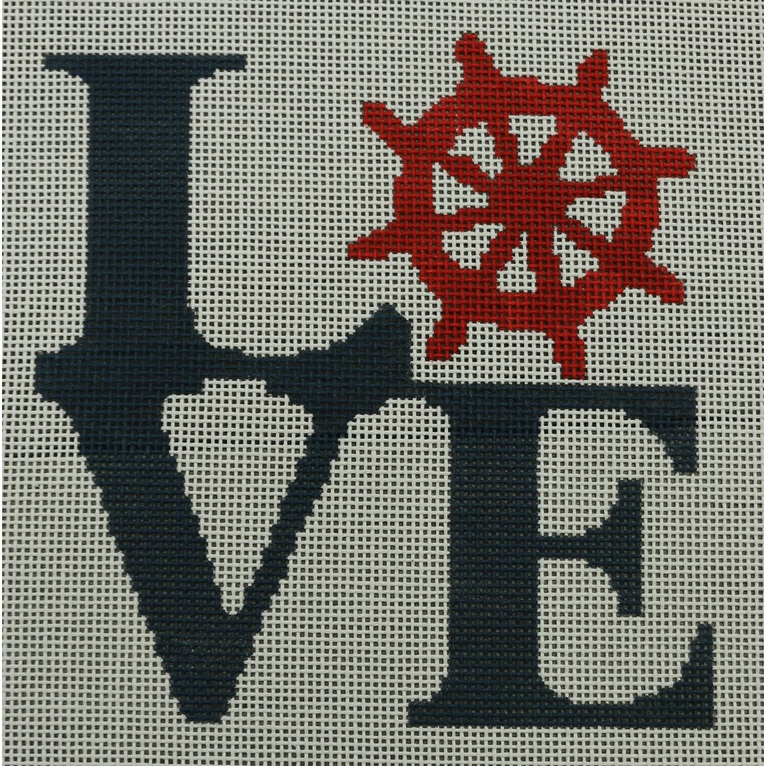 KKO128 Love with Ship Wheel 4.75 x 5
