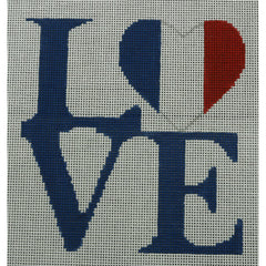 KKO155 Love French Flag 5 x 5.25