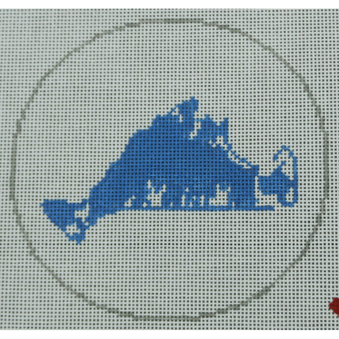 KKO183 Martha's vineyard heart 4.625" round