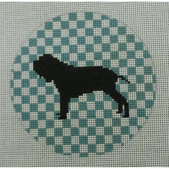 KKOAS118 Neapolitan Mastiff on blue 4" round