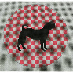 KKOAS124 Shar Pei 4" round