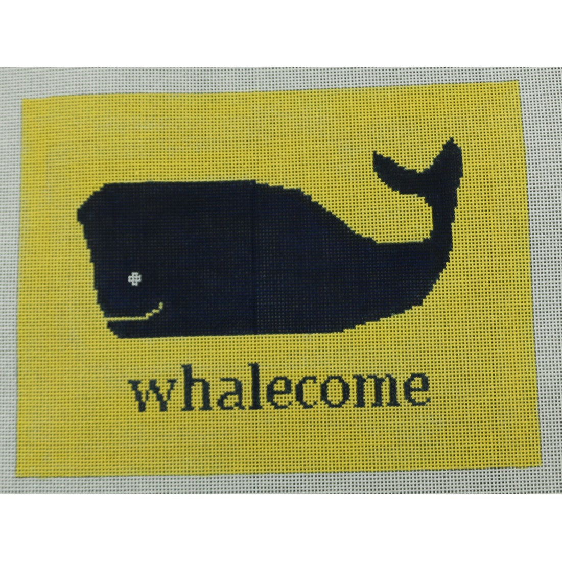 KKP117Y Whalecome on Yellow 8.5 x 11