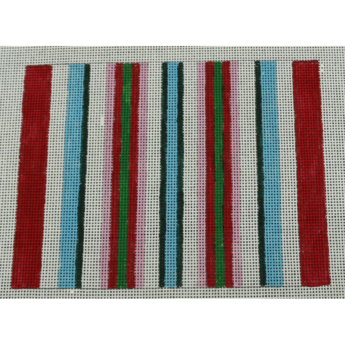 KKP152 Pink/White/Blue/Green Stripe Clutch