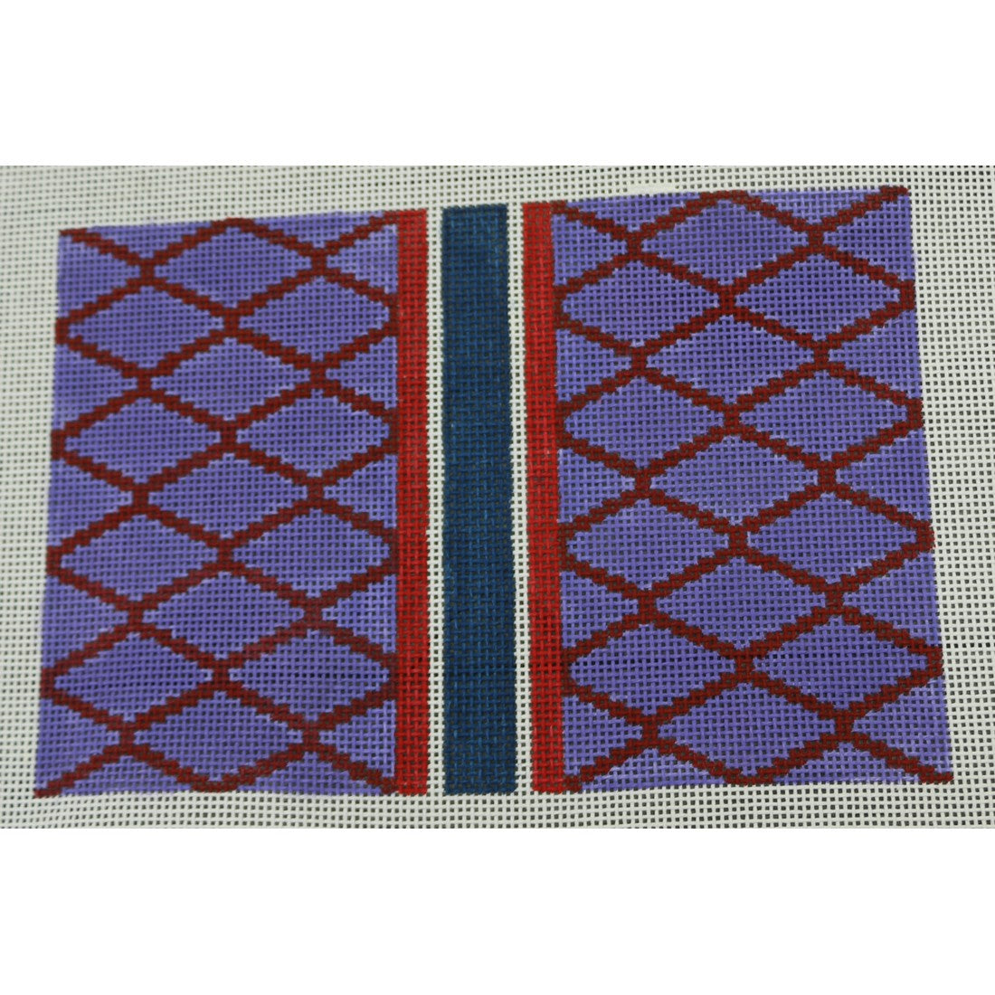 KKP156A Diamond Blue and Red Clutch 6 x 8.75