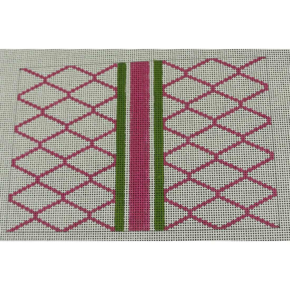 KKP156D Diamond Hot Pink and Green Clutch 6 x 8.75