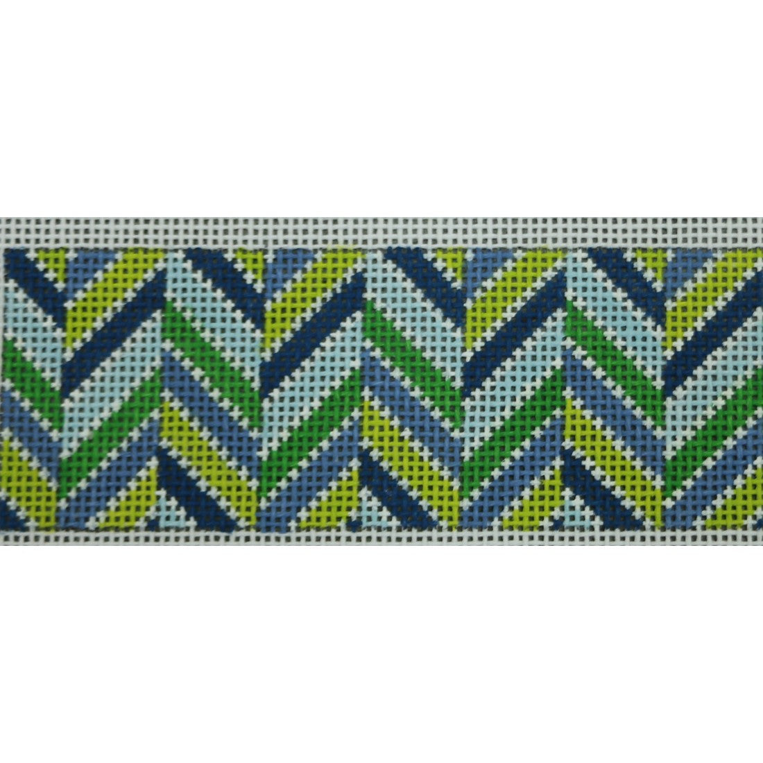 KKSGS10A Chevron Blues and Greens Sunglass Strap 1.5 x 12.25