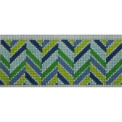 KKSGS10A Chevron Blues and Greens Sunglass Strap 1.5 x 12.25