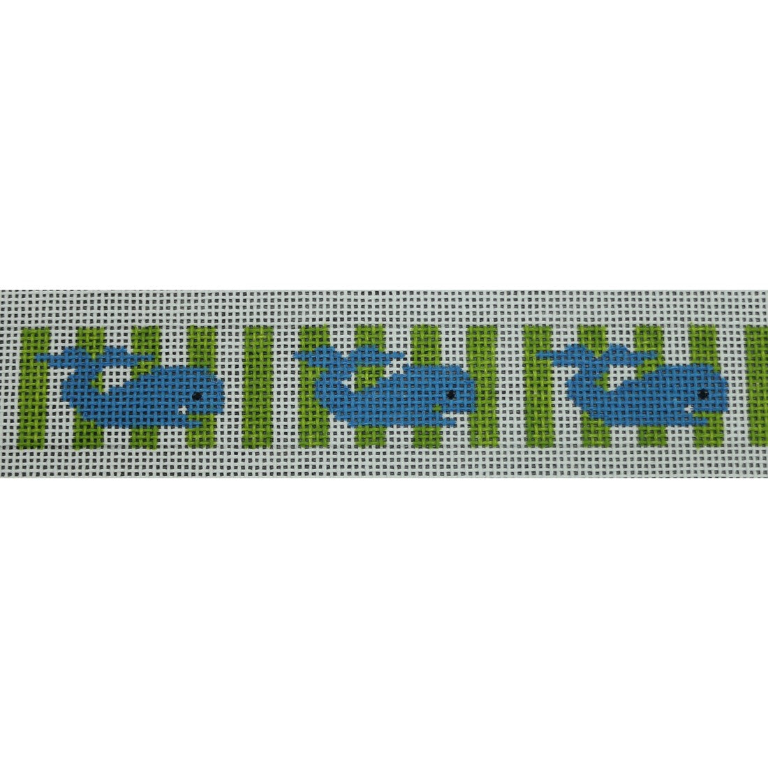 KKSGS9A Blue Whales on Lime Stripes Sunglass Strap 1 x 12.25