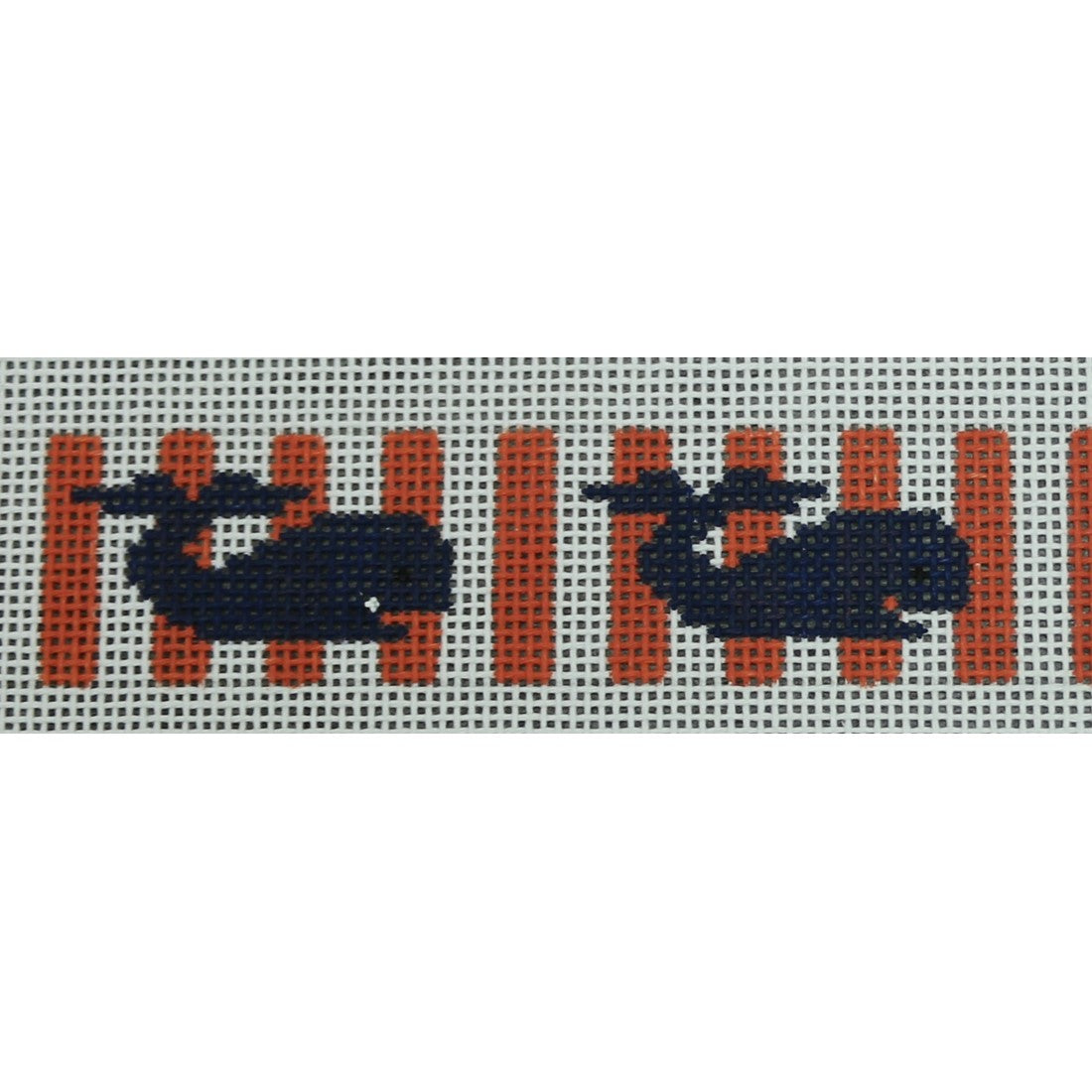 KKSGS9E Navy Whales on Coral Stripes Sunglass Strap 1 x 12.25
