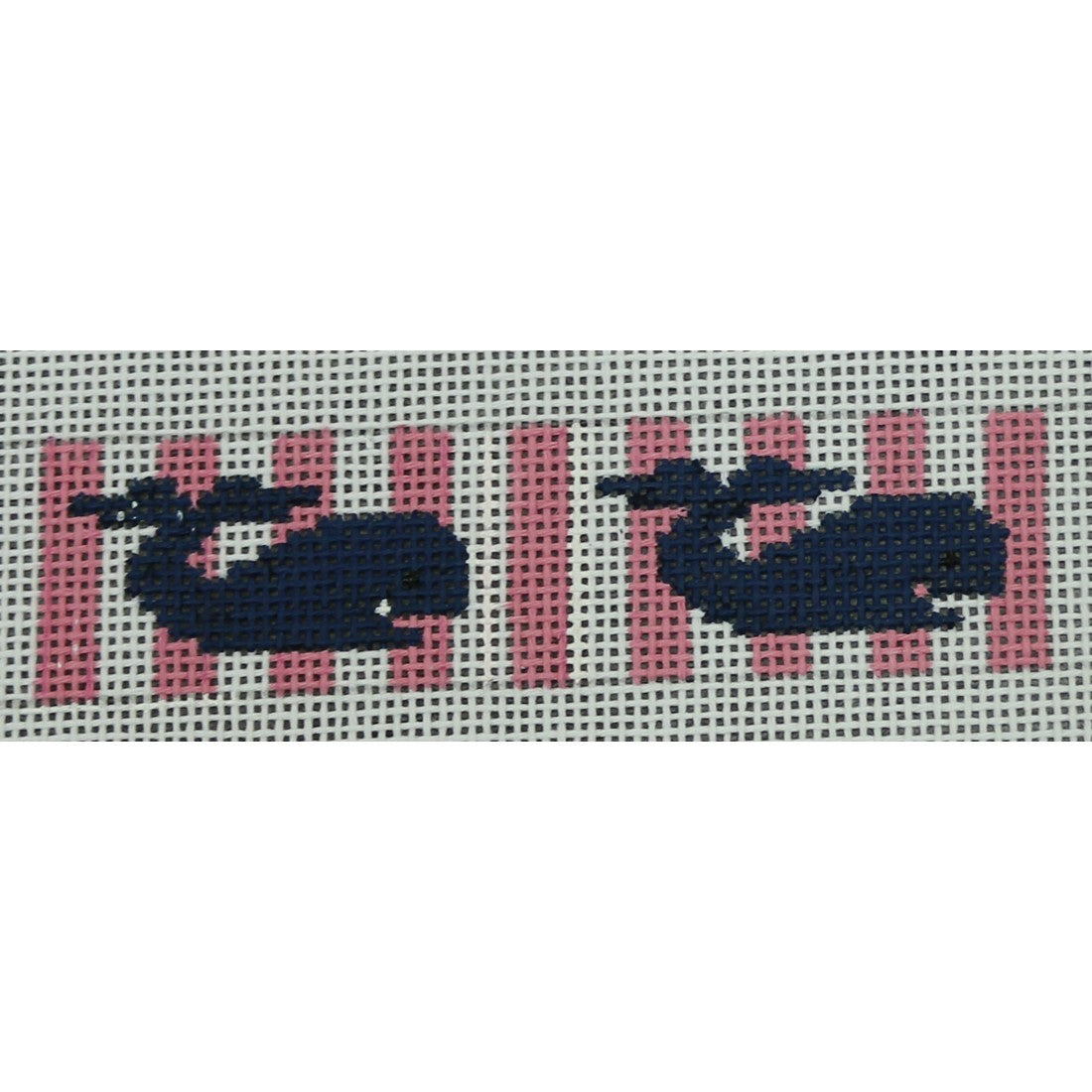 KKSGS9F Navy Whales on Pink Stripes Sunglass Strap 1 x 12.25