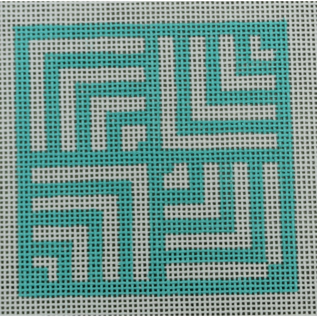 KKSS16 geometric 4 square - turquoise 3" Square