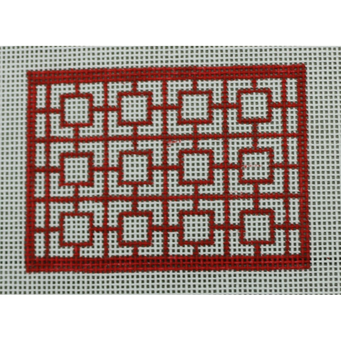 KKWCC18 wallet insert geometric squares - red 3.25 x 2.25