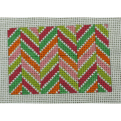 KKWCC31 Chevron Multi Pinks, Greens, and Orange Wallet Case 2 x 3