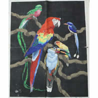 M-129 Tropical Bird Tapestry
