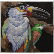 M-414 Squares: Toucan & Hummingbird