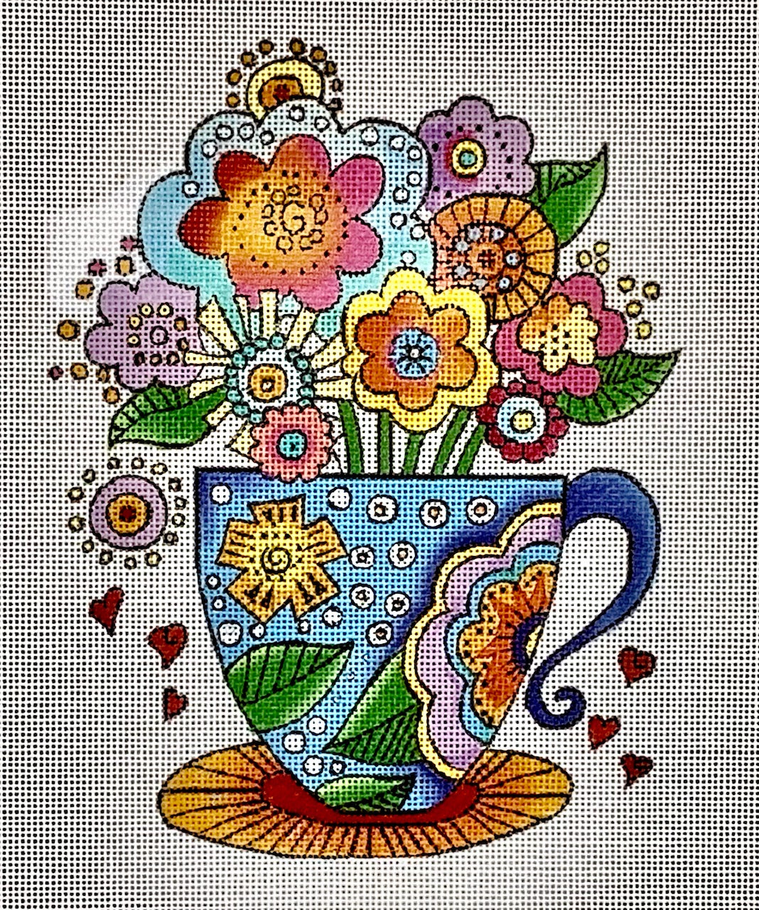 LB-148 Flowers in a Teacup