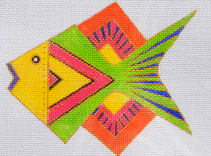 LB-77 Green and Orange Fish
