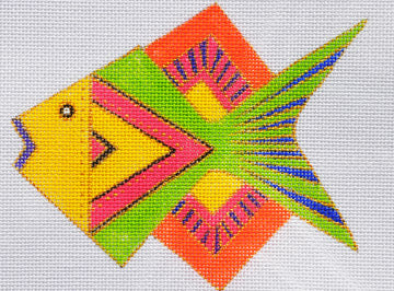 LB-77 Green and Orange Fish