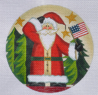 LK-56 Santa with Flag