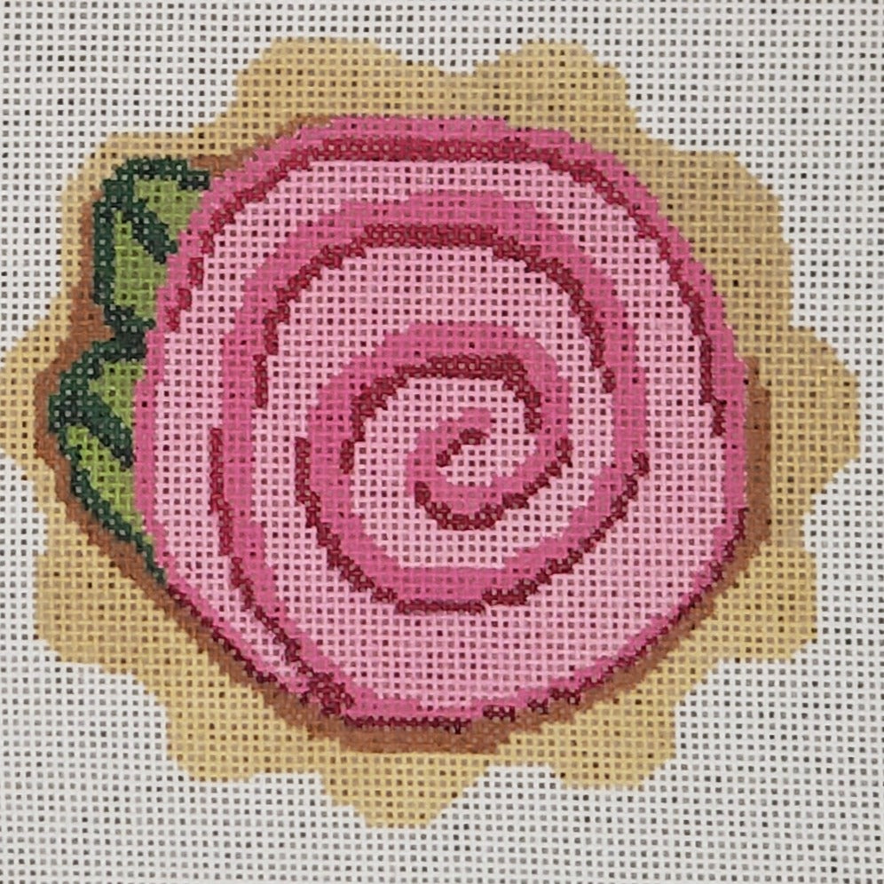 LL-C-12 Rose Cookie w/Stitch Guide