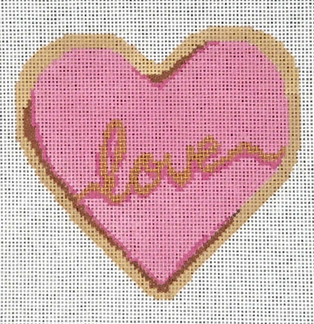 LL-C-14 Love Heart Cookie w/Stitch Guide
