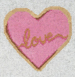 LL-C-14 Love Heart Cookie w/Stitch Guide