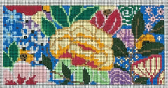 LL-CL-1 Rainbow Floral Clutch Insert