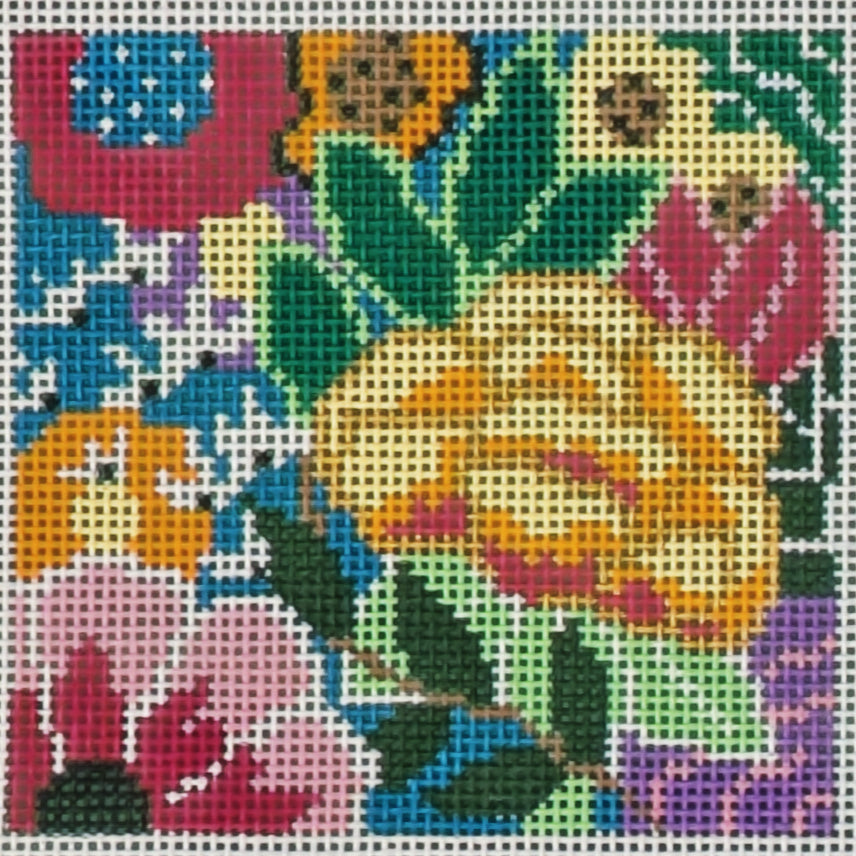 LL-IN-6 Rainbow Floral Square Insert 13